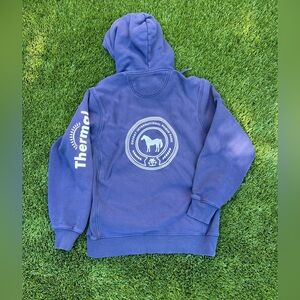 Desert International Horse Park Logo Hoodie in Navy size M